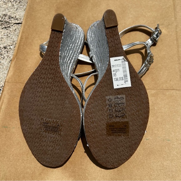 Michael Kors Michael Ankle Strap Platform Wedge Sandals - Picture 10 of 11